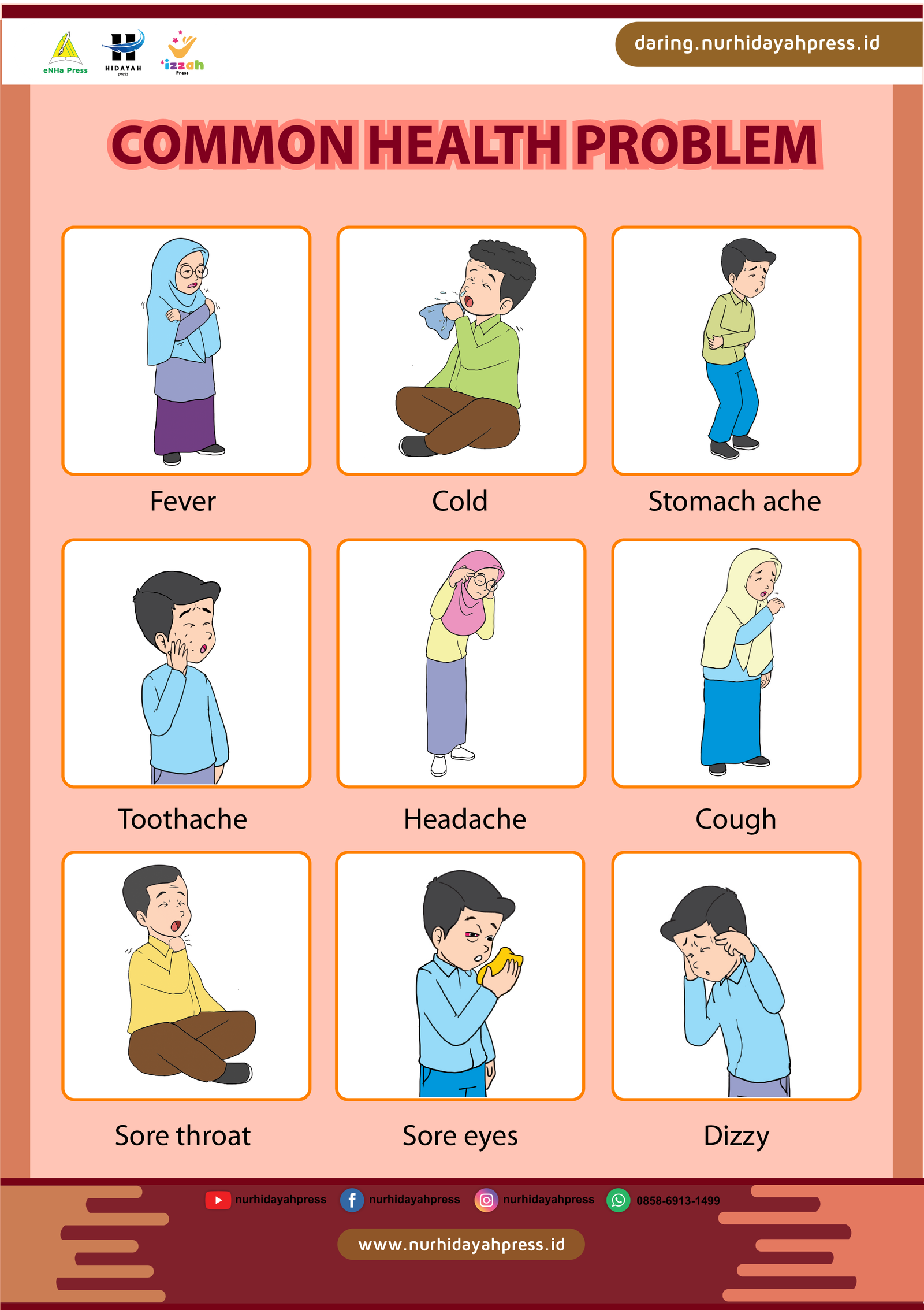 Different Types of Common Health Problems - Daring Nur Hidayah Press