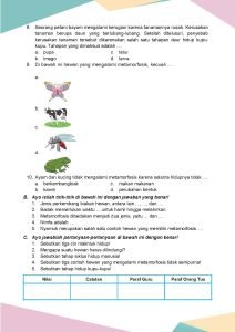 Latihan Soal Ilmu Pengetahuan Alam dan Sosial Kelas 3 Bab 2 - Daring ...