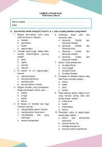 Latihan Soal Ilmu Pengeahuan Alam dan Sosial Kelas 3 Bab 8 - Daring Nur ...