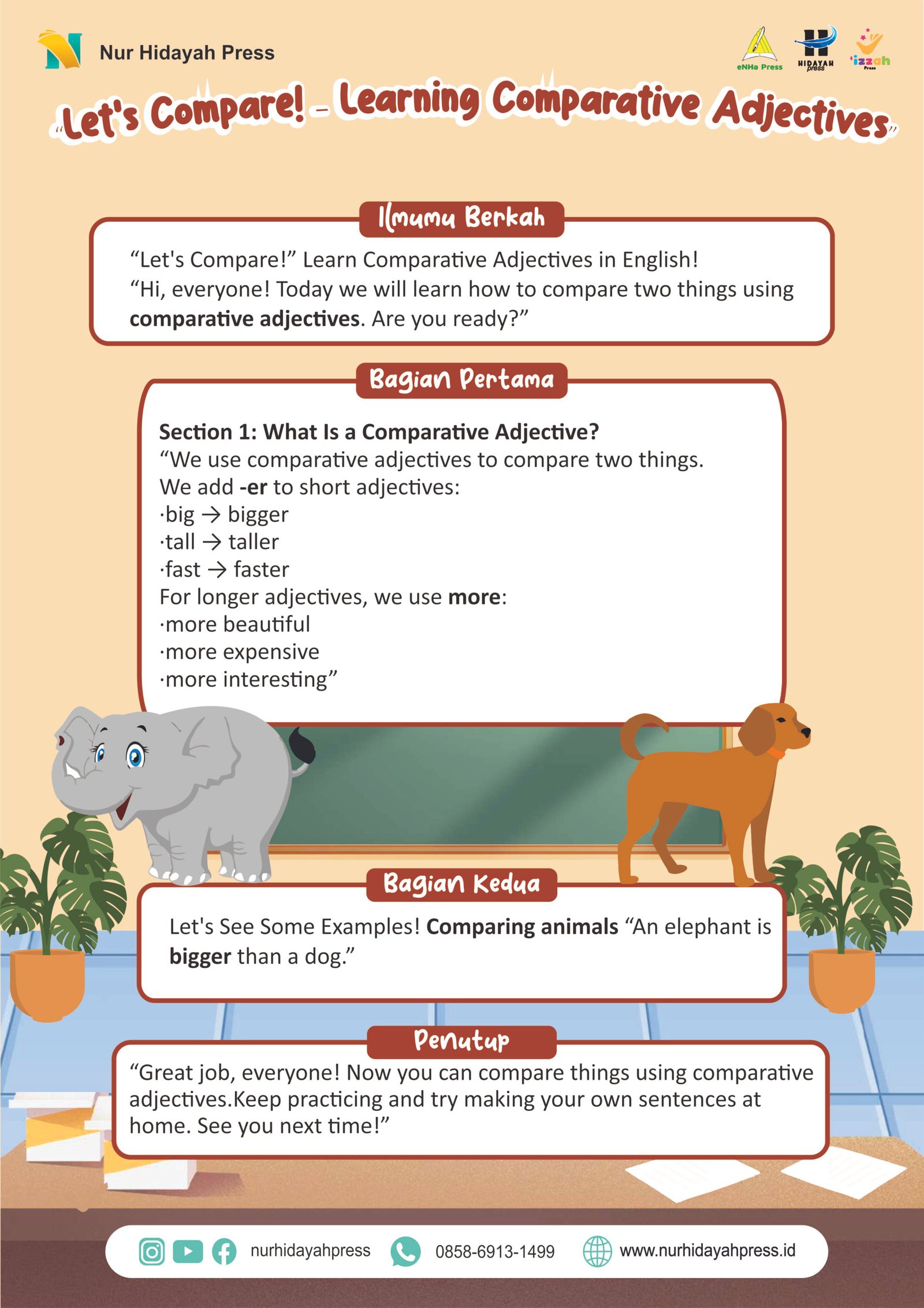 Let's Compare! Learning Comparative Adjectives - Daring Nur Hidayah Press